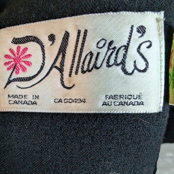 Vintage D’Allaird’s Black Wool Velvet Collar Midi Coat | M/L Oversized Fit - Picture 9 of 13